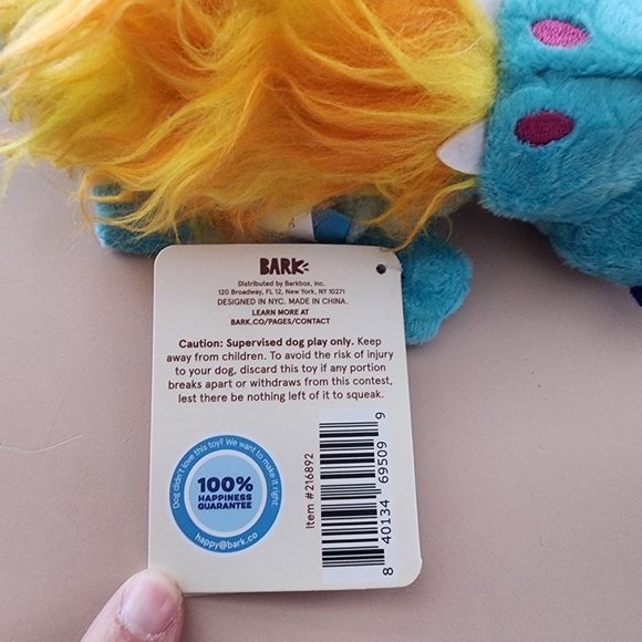 Hackleback the Dragon Dog Toy-Whip N Wings, Crazy Crinkle & Squeaker Dog Toy - Picture 5 of 7